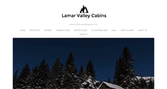 Desktop Screenshot of lamarvalleycabin.com